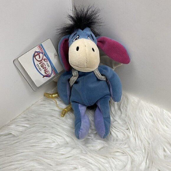 DISNEY Store Eeyore Cupid Plush Stuffed Toy 9" Valentine's Day - Picture 1 of 7